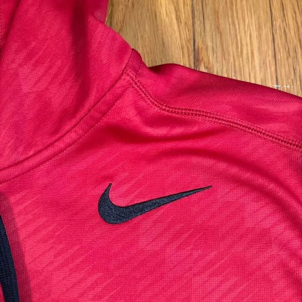 Nike Therma-Fit Full-Zip Basketball Hoodie Jacket Men's Size XL Varsity Red